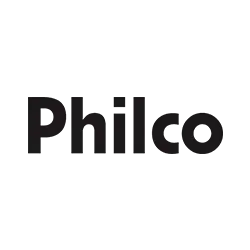 Logo da Philco, ilustrando nossa competência em montagem eletromecânica.